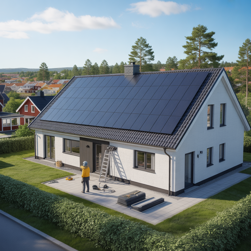 5.Fordelarna med att installera solceller vid en takrenovering