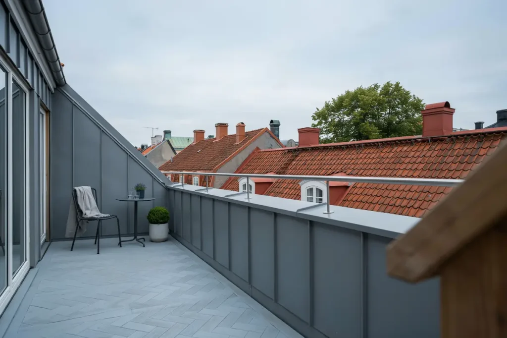 ny takterrass med pl tarbeten i haga g teborg