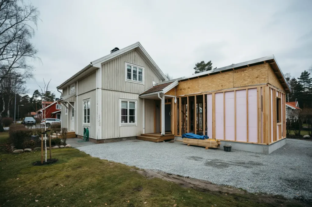 tillbyggnad av villa bygglov kostnad och smarta l sningar f r extra boyta