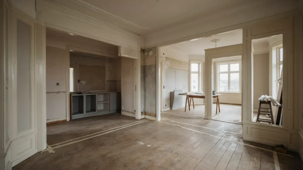 renovering av k k och matsal i sekelskiftesl genhet i haga